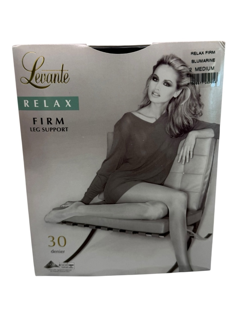 LEVANTE Relax Firm Leg Support Pantyhose Size M 30 Denier BLUMARINE Italy